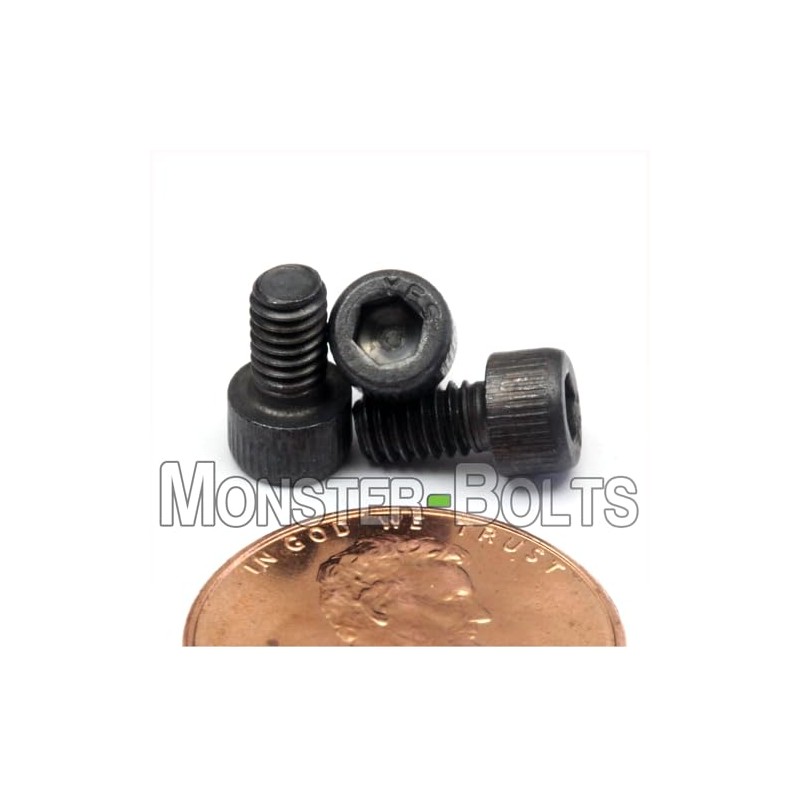 MonsterBolts - #6-40 x 1/4" Socket Head Screws, ASTM A574,