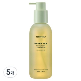 Tony Moly Green Tea Moisture Cleansing Oil, 5 pieces, 200ml / 토니모리 그린티 수분 클렌징 오일, 5개, 200ml