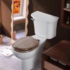 Round Toilet Seat Molded Wood Toilet Seat with Quietly Close