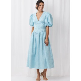 SIMPLICITY Sewing Pattern SS3096BB Misses' and Women's Dress with Length and Sleeve Variations BB (20W-22W-24W-26W-28W)