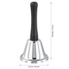HONYUET 8PCS 130x65mm Stainless Steel Hand Bell, Hand Held Bell