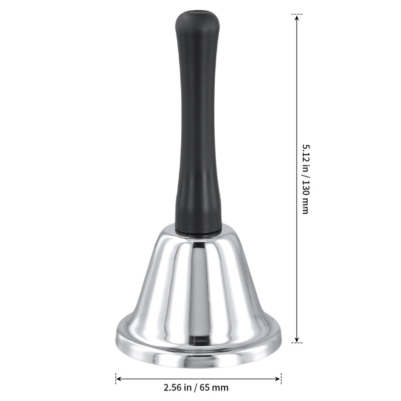 HONYUET 8PCS 130x65mm Stainless Steel Hand Bell, Hand Held Bell