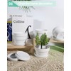 vensovo 3.7 Inch White Terracotta Shallow Succulent Pots - 6