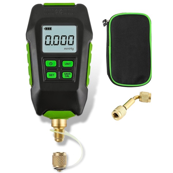 Fabater Medidor de Vacío Digital, HVAC 0-10000Pa, Interfaz 20UNF de