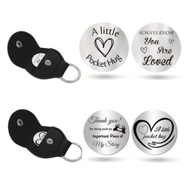 XFSRG Pack of 2 Key Chains, Personal Key Chain, Love Keyring, Anniversary Gifts for Women, Men, Partner, silver