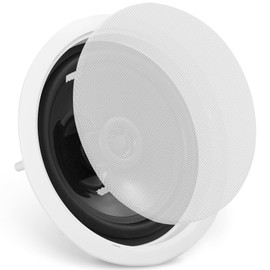 VEVOR 6.5 Inch in Ceiling Speakers, 150-Watts, Flush Mount Ceiling & in-Wall Speakers System with 8Ω Impedance 89dB Sensitivity, for Home Kitchen Living Room Bedroom or Covered Outdoor Porches, Single