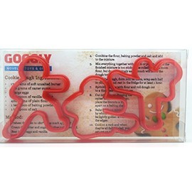Goggly Ninjabread Men Cookie Cutters - Kung Fu Gingerbread 3 Pcs Ninja Man Men