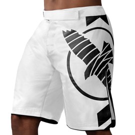 Hayabusa Men's Icon Fight Shorts - White, 2X-Large