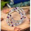 Unbranded Rainbow Fluorite Stackable Layering Bracelet 4mm Beaded Gemstone Healing