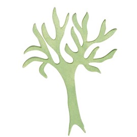 Rayher Wax Motif: Tree, Flat, Pearl, 8,5x11,5cm