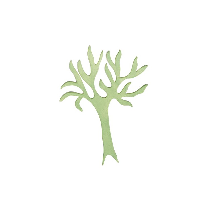 Rayher Wax Motif: Tree, Flat, Pearl, 8,5x11,5cm