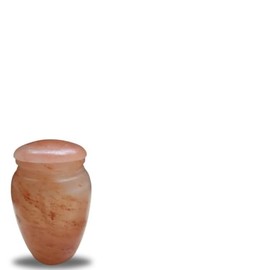 Himalayan Natural Salt Urn, Extra Small, Biodegradable Urn for Sea or Earth Burial, for Child or Pets Cremation, 5.5 Inch Tall.