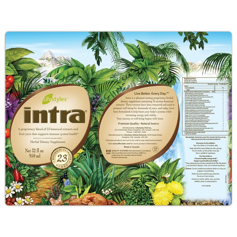 Lifestyles Intra Herbal Juice Drink – Botanical Beverage for Immune