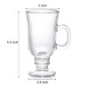 ZENFUN Set of 6 Irish Coffee Mugs, 8 Oz Glass