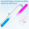 SIUSIO 40 Pack Professional Czech Crystal Glass Nail Files Double