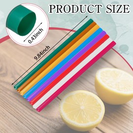 LECEHIVO 700 Pcs Smoothie Straws Bulk 9.84 Inch Large Plastic Individually Wrapped Colorful Bubble Tea Straws for Milkshakes, Smoothies, and Tall Cups (Multicolor)