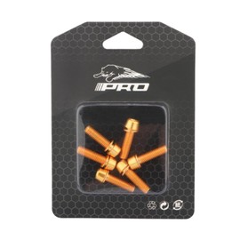 YYunying Bicycle Stem Screws 6 Pieces M5 x 18 mm Stem Screws Stainless Steel Bicycle Stem Screw with Washer for BMX MTB Road Bikes, Orange