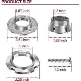 Mengfan W10324651 Metal Drive Hub Replacement for Whirlpool Washers – Fits MVWX655DW1, WTW5000DW1 & More – Upgraded Zinc Alloy Design (Replaces Plastic W10528947, W10396887, EA2581262)