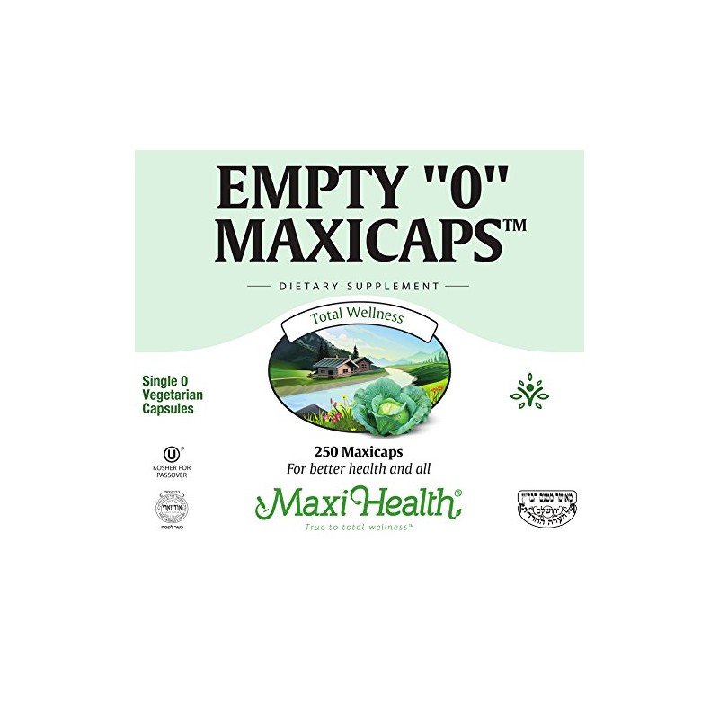 Maxi Health Vacías 0 cápsulas vegetarianas Maxicaps, 250 unidades