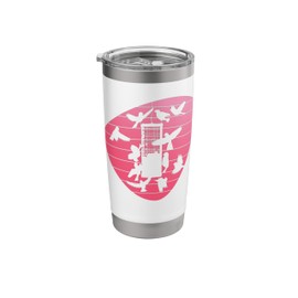Bird Feeding Funny Birdwatching Stainless Steel Insulated Tumbler