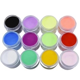 Kreni Acrylic powder set of 12 Colors Acrylic Nail Powder Set, Colored Acrylic Powder for Nails DIY Art Design 3D Manicure Extension Gifts for Women and Girls.