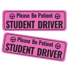 2PCS Student Driver Magnet for Car with Reflectivity,Reusable Student Driver Sticker Magnet for Car Used to Alert Other Drivers,Water-Resistant Students Drivers Sticker for Cars Magnets