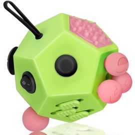 VCOSTORE 12-Sided Portable Fidget Cube Toy, Anxiety Relief and Anti Stress Toy for Children and Adults with ADHD, ADD, OCD, Autism