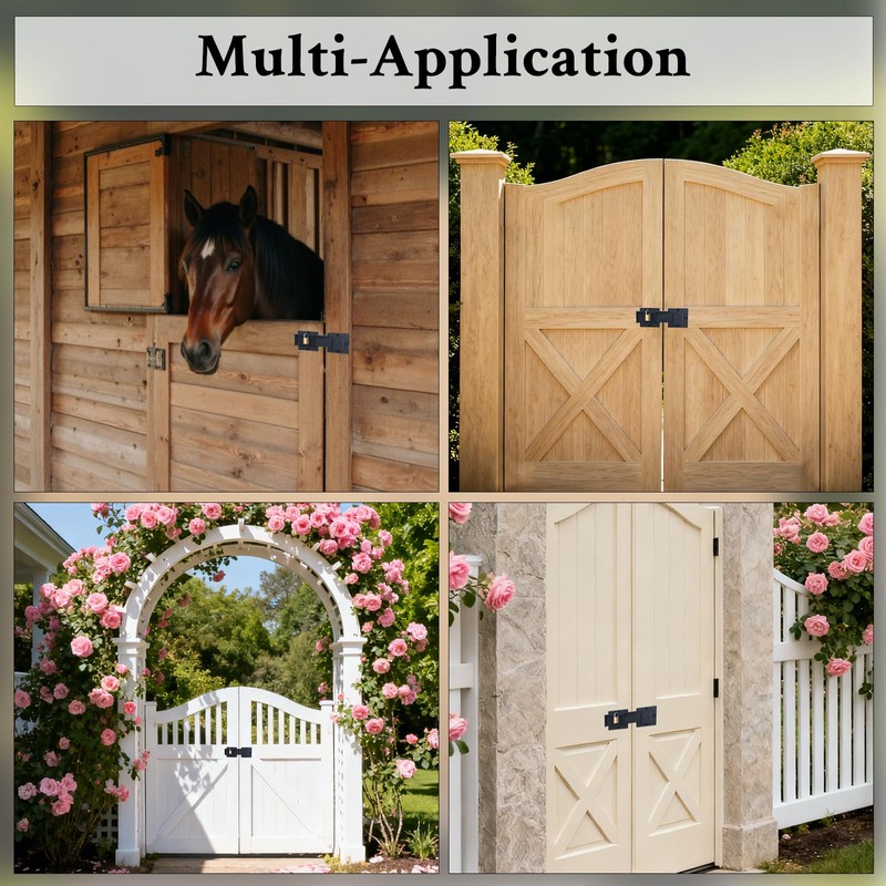 7.5" Heavy Duty Flip Gate Latch Lock with Padlock Hole