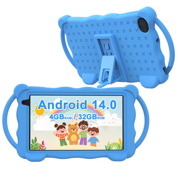 Vyrolinia Kids Tablet 7 inch Android 14.0 for Toddler, 4GB