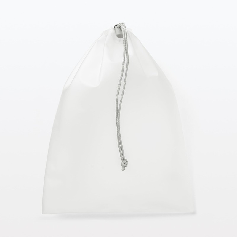 TPU Drawstring Bag, Off-White, M, NGC02A1A