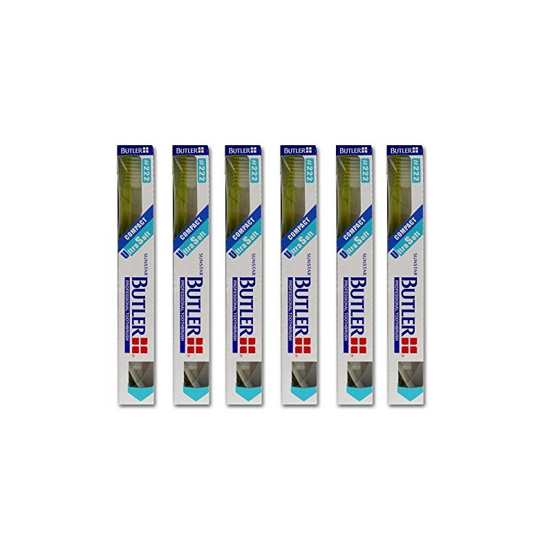 バトラー歯ブラシ 6本 #222 (色はおまかせ)
