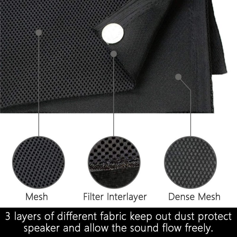 WAYBER Speaker Grill Cloth Stereo Mesh Fabric for 55" x