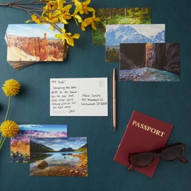 Pipilo Press Vintage National Park Postcards, Travel Postcards Bulk (6x4 In, 40 Pack)