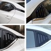 MICROCK Rear Side Window Louvers Racing Style Triangular Window Glass