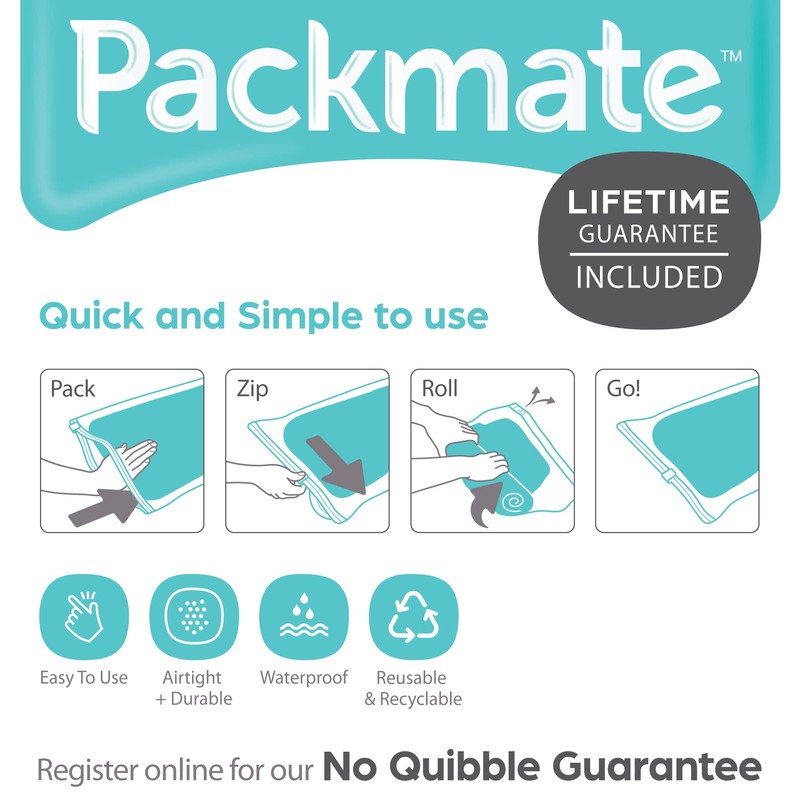 Packmate Roll Up Travel Bag I Premium Reusable Space Saver