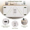 IRONCK Console Table with Power Outlets, Farmhouse Entryway Table with