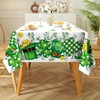 Arquiel St. Patrick's Day Shamrock Tablecloth Waterproof, Spring Green Table