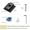 Anbte 10pcs Solar Panels Mid Clamps for Unistrut, Aluminium 1.37"