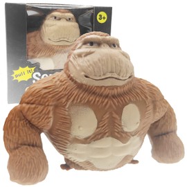 TikTok Monkey - Funny Brown Gorilla Stress Relief Toy, Squeeze and Decompress, Easter Gift for Kids and Adults