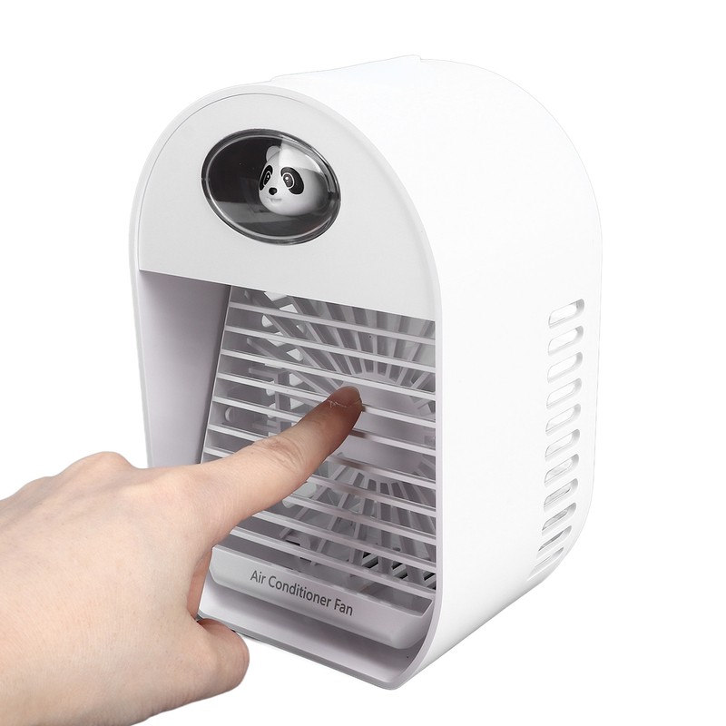 100mL LED Air Cooler Portable Desktop Cooling Fan USB Powered