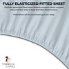 Tribeca Living FLSOEDSS Luxury Solid Flannel Deep Pocket Sheet Set,