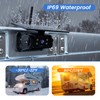 Magnetic Solar Wireless Backup Camera for Truck, 5 Inch No-Drill