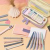 Dacono School Supply Set with Stationery Case, Pastel Highlighters, Gel