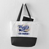 CafePress ER Nurse Wb Navytan Canvas Tote Top Zipper Closure