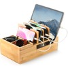 Fasmov Bamboo Charging Station, Charging Stand for Multiple Devices, Electronic