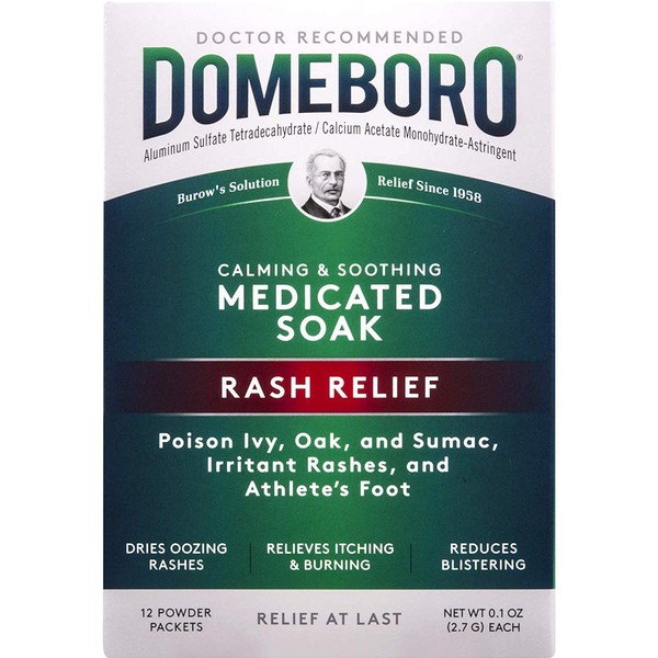 Domeboro Soothing Soak Rash Relief Powder Packets, 12 ea (Pack of 3)