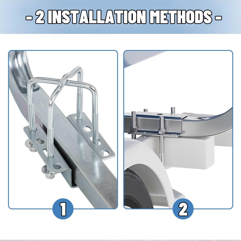 KUAFU Carpeted Boat Trailer Guide 2' Bunk Board Guide On