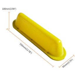 Keehui - Carcasa en blanco con cinta LED verde (12 V CC, luz magnética, con cable de alimentación para encendedor de cigarrillos de 3 m), Carcasa amarilla con cinta LED amarilla
