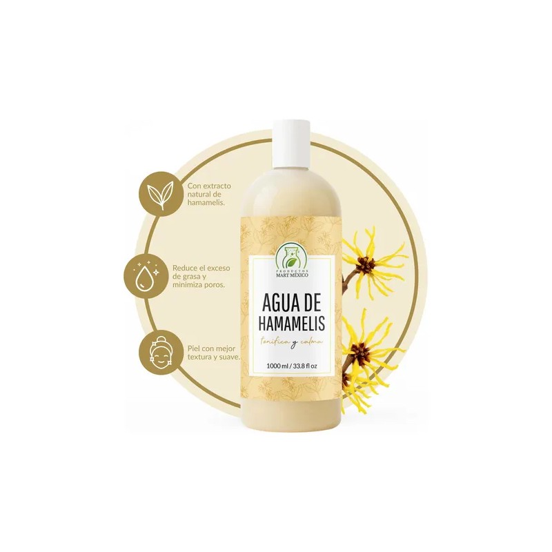 Agua De Hamamelis - Tónico Facial 1000 Ml