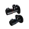 DOITOOL 2PCS Copper Bathroom Angle Stop Valve Water Shut Off